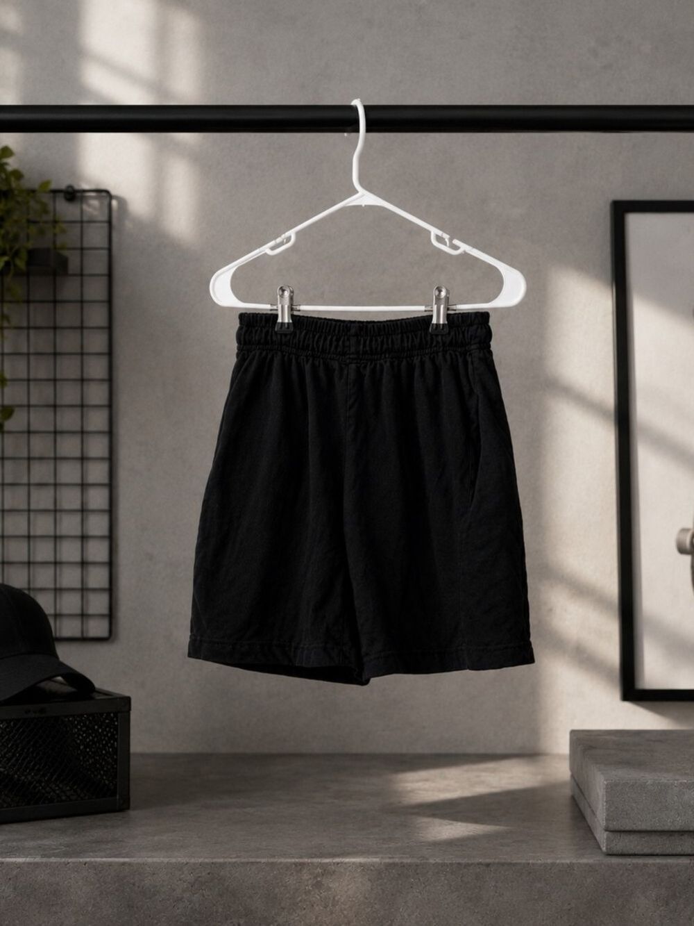 Quad Seven Boys Black Athleisure Pull-On Shorts Size 8